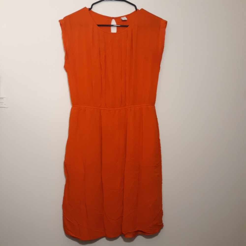 Orange Old Navy Fall Dress with Pockets